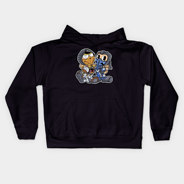 Firehead & Iceman Kids Hoodie by yellovvjumpsuit